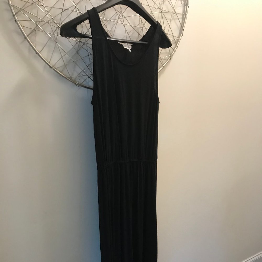 Long Black Knit Maxi Dress sz Large